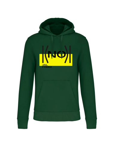 Hoodie NO - Jail Freed | Rebeldía y moda sostenible