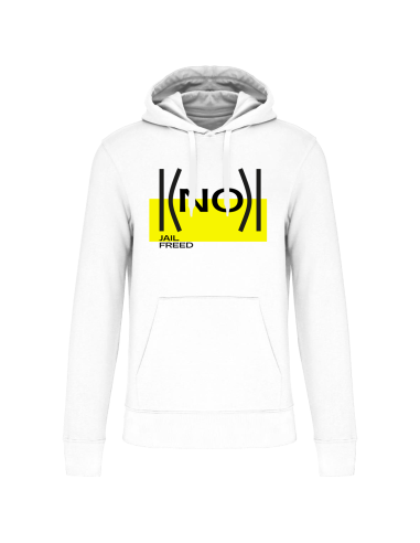 Hoodie NO - Jail Freed | Rebeldía y moda sostenible